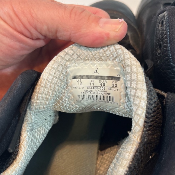 Nike Air Jordan 2011 Q Flight Men’s Size 12 Sneakers Shoes Black 454486-006 - Picture 3 of 14